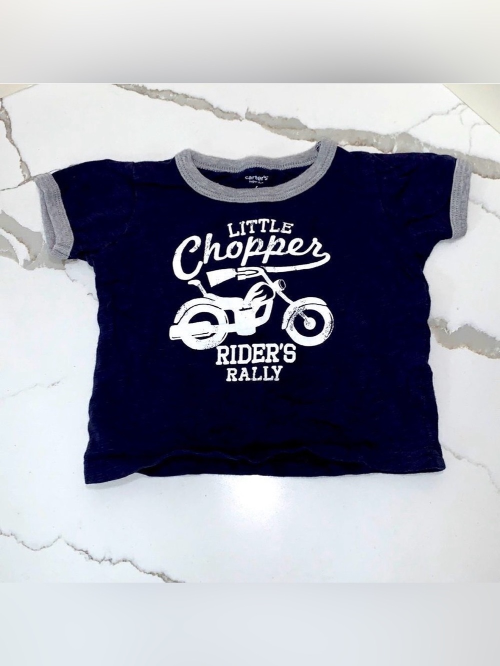 Carter’s | Vintage Little Chopper Boys NAVY Infant T-shirt Shirt